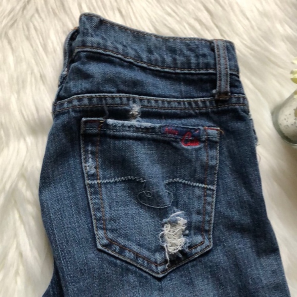 Blue Cult Distressed Jeans Kate Mid-Rise Flare Leg